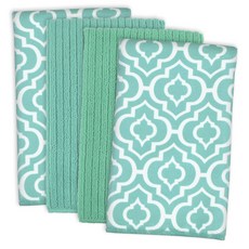 Design Imports Design Imports超細纖維格子廚房毛巾廚房抹布 2件組, 1個, 茶