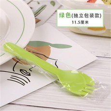 拋棄式甜品叉匙組：獨立包裝，一次性蛋糕布丁勺，派對餐具首選