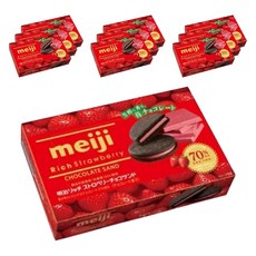 meiji 明治 濃郁草莓巧克力夾心餅, 10個