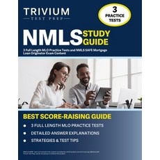 (英文圖書) NMLS Study Guide: 3 Full Length MLO Practice Tests and NMLS SAFE Mortgage Loan Originator Exa... 平裝版, Trivium Test Prep, 英文