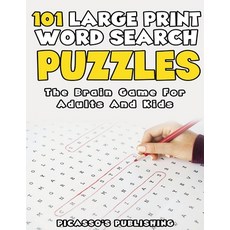 101 Large Print Word Search Puzzles - The Brain Game For Adults And Kids 平裝版, Brain Trainer, 英文