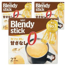 AGF Blendy 無糖歐蕾隨身包, 224.1克, 3個, 27入