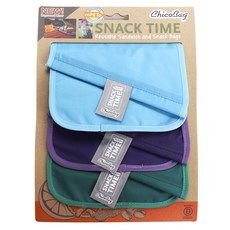 Chicobag 可重複使用的零食袋 3 件套午餐袋/午餐袋, 3片