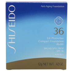 SHISEIDO 資生堂 36 紫外線防護緊緻粉底補充裝 SPF36 12g, 1個, 中米色 (SP60)
