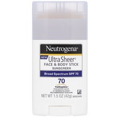露得清超薄臉部及身體防曬棒 SPF70, 1個, 42克