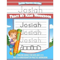 (英文圖書)Josiah Letter Tracing for Kids Trace my Name Workbook: Tracing Books for Kids ag... 平裝版, Createspace Independent Pub..., 英文