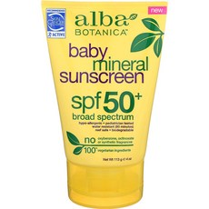 alba BOTANICA 嬰​​兒礦物防曬霜 SPF50+, 1條, 113g