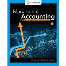 (英文圖書) Managerial Accounting: The Cornerstone of Business Decision Making 精裝版, Cengage Learning, 英文