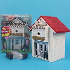 CARL 房屋造型 CMS-210 削鉛筆機/一台入 日本製 可調兩段式 明祥, 一台入 (紅色) CMS-210-R, 紅色, 1個