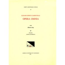 (英文書) CMM 58 Elzéar Genet (Carpentras) (Ca. 1470-1548) Opera Omnia Edited by Albert Seay in 5 Vol... 平裝版, American Institute of Music..., 英文