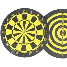 群 15吋雙面飛鏢盤 (附4支飛鏢) 直徑38cm 家用遊戲, 1個入