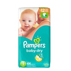 Pampers 幫寶適 baby-dry黏貼型尿布, 第1階段, 44片