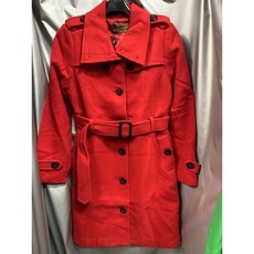 金安德森童裝羊毛料大衣，紅色兒童外套，時尚保暖羊毛大衣