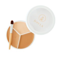 DAYLA 精靈美肌三色遮瑕膏, 明亮色, 1個
