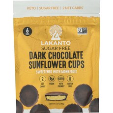 Lakanto 黑巧克力向日葵杯, 1個, 90g