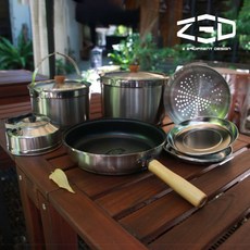 ZED 戶外304不鏽鋼鍋具組II L ZBACK0304 (野道家)