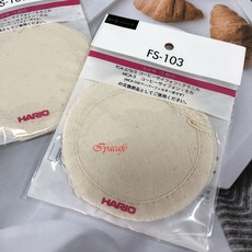 愛鴨咖啡 Hario FS-103 虹吸壺過濾布5片組 日本原裝進口 TCA2 TCA3 TCA5適用, 米白, 1個