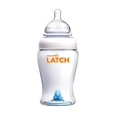 munchkin Latch奶瓶 240ml, 透明, 第1階段(0個月以上)