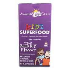 Amazing Grass 無麩質素食能量粉 巧克力風味, 野生漿果, 1個, 90克