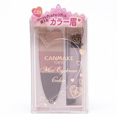 CANMAKE 時尚玩色混搭眉粉 1g, 1盒, C01 純粉紅色
