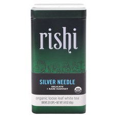 RISHI 白毫銀針白茶散葉, 1個, 40克