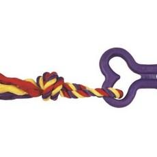 CHOMPER TPR寵物狗繩結玩具, 1個, 混色