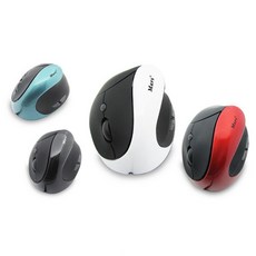 Mars專業人體工學垂直無線滑鼠，舒適握感，無線連接，有效預防滑鼠手, 白