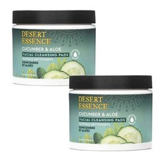 DESERT ESSENCE 黃瓜蘆薈潔面墊, 2個, 50件