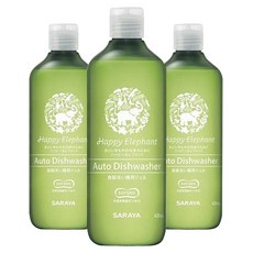 SARAYA幸福小象酵素食器蔬果洗潔精, 3個, 420ml