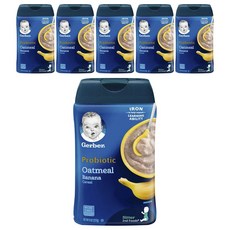 Gerber 嘉寶 益生菌麥片糊, 香蕉口味, 227g, 6罐