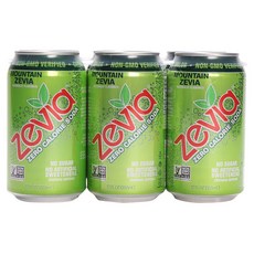 Zevia 零卡路里蘇打山 Jevia 無糖, 6個, 355毫升