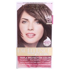 L'OREAL PARIS 巴黎萊雅 EXCELLENCE染髮霜, 1盒, Mocha Ash Brown