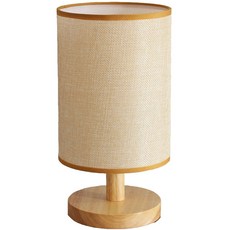 布麻小夜燈/床頭燈, 米色