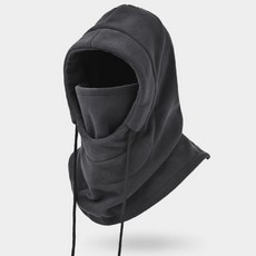 滑雪面罩脖圍 滑雪頭套 防寒保暖脖圍 圍脖面罩 滑雪用品【RS08】, 黑