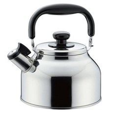 YOSHIKAWA 吉川 寬口笛音熱水壺, 1個, 銀, 2.6L