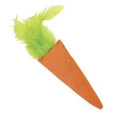 PET ZONE 胡蘿蔔造型貓咪玩具 16.5cm, 1個, 混色