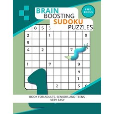(英文圖書) Brain Boosting Sudoku Puzzles: Book for Adults Seniors And Teens Very Easy 平裝版, Independently Published, 英文