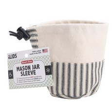 iLIDS 梅森尺袖夸脫大小水瓶水桶袋, 1個, 黑色的