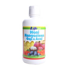 LifeTIME 諾麗+山竹+枸杞+巴西莓混合果汁, 1個, 946ml
