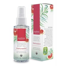 Nutiva 椰子身體油 Blissful葡萄柚, 1個, 100ml