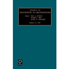 (英文圖書) Research on Negotiation in Organizations 精裝版, Jai Press Inc., 英文