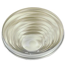 FOX RUN 圓形餅乾模 9 件套, 1個, 銀