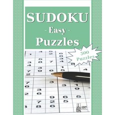 (英文圖書) Easy Sudoku Puzzles: 300 Easy Sudoku Puzzles and Solutions. Perfect for Beginners 平裝版, Independently Published, 英文