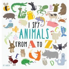 (英文圖書)I Spy Animals from A to Z: Hardcover Edition. Can You Spot The Animal For Each L... 精裝版, Paula Rocket, 英文