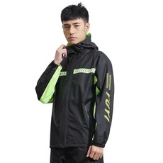 雙層加厚反光兩件式雨衣