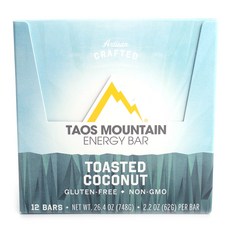 TAOS MOUNTAIN 能量棒, 烤椰子, 12入, 62g