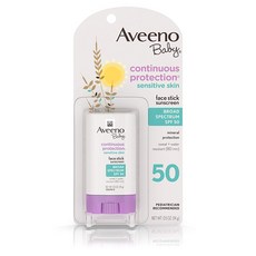 Aveeno 艾惟諾 敏感肌專用礦物質防曬棒 SPF50, 1份, 14g