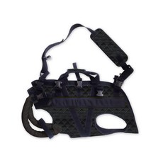 老犬後癱型輔助衣 L號, 黑菱格