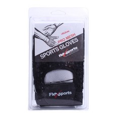 FLEX SPORTS 運動手套專業網眼手套, 黑色的