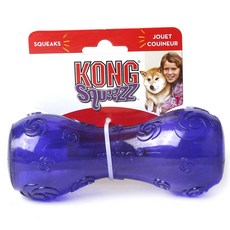 KONG 啞鈴造型狗咬玩具 M號, 1個, 紫色的